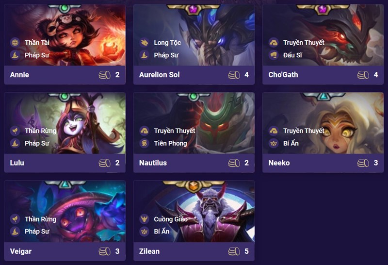 Đội h&igrave;nh Truyền Thuyết Ph&aacute;p Sư DTCL M&ugrave;a 4.5