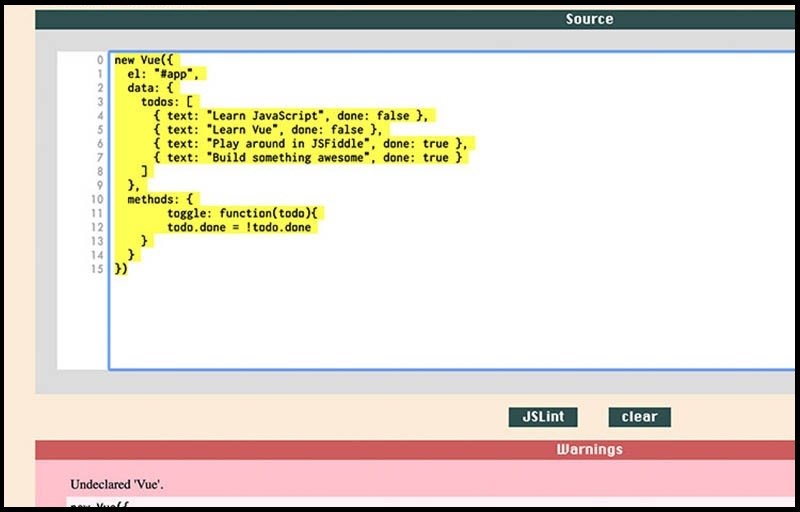 JSLint phù hợp để để sử dụng code editor JSLint phù hợp để để sử dụng code editor