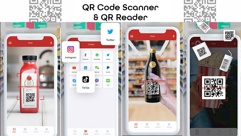 Giao diện, tính năng ứng dụng QR Code Scanner & QR Reader