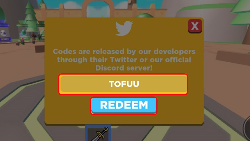 Nhấn chọn Redeem để nhận quà
