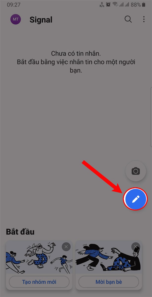 Chọn biểu tượng c&acirc;y b&uacute;t.