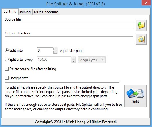 FFSJ: Phần mềm cắt, nối file tốt nhất