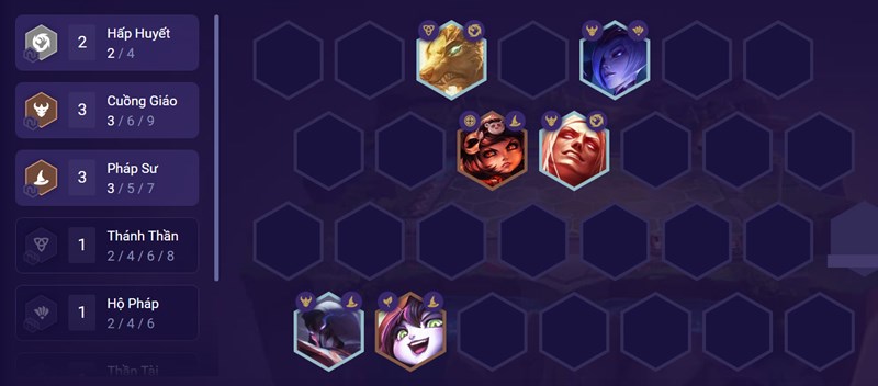 Đội h&igrave;nh giữa trận