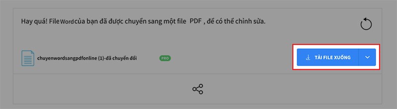 Chọn TẢI FILE XUỐNG để tải file về máy
