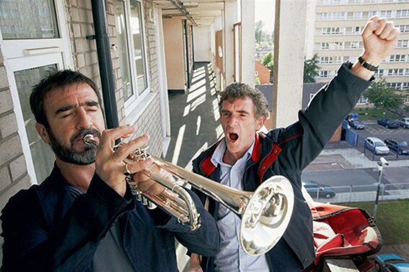 Eric Cantona và Eric Bishop (từ trái qua)