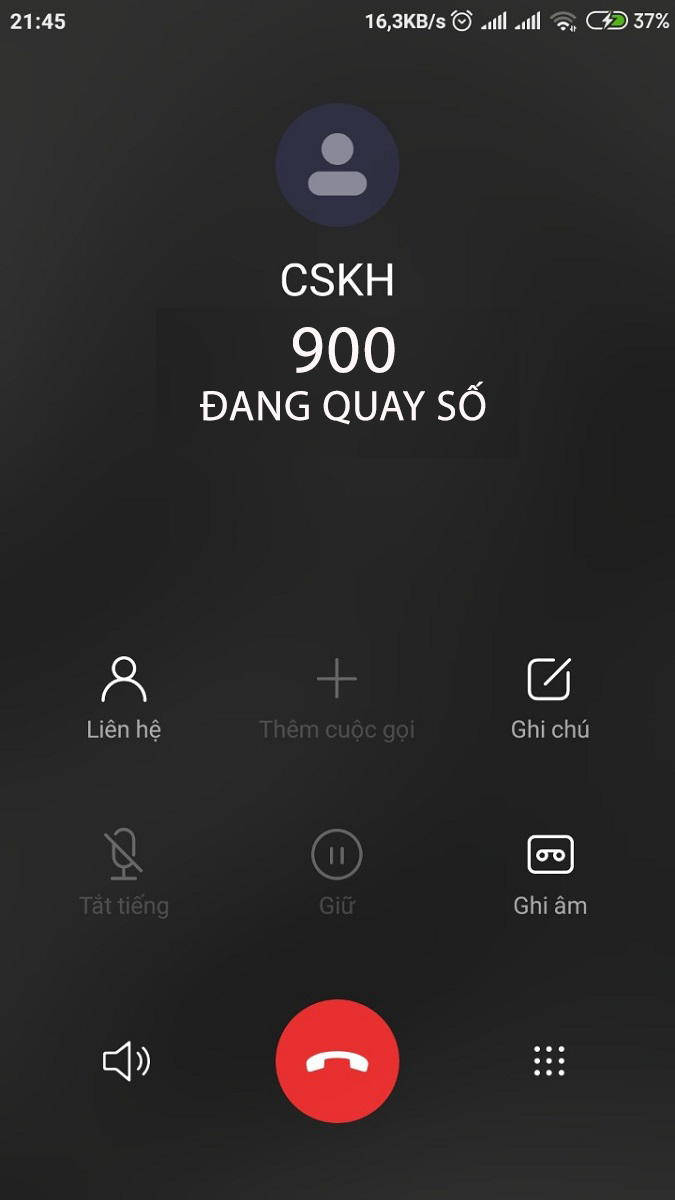 Gọi tổng đài 900