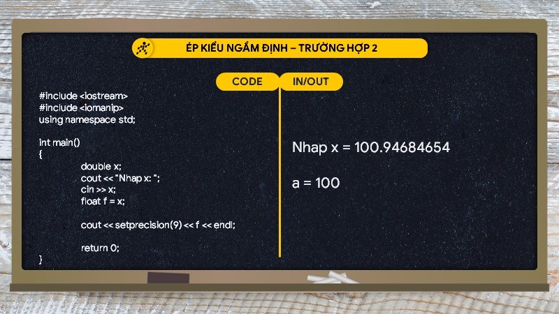 Trường hợp lỗi ép kiểu 2