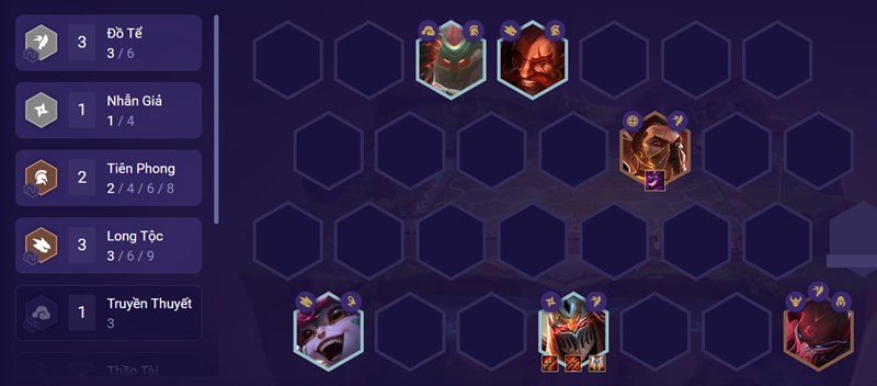 Đội hình giữa trận Đội hình giữa trận