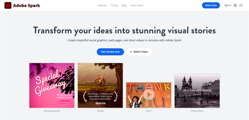 Adobe Spark&nbsp;
