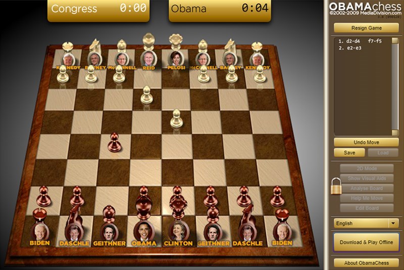 Chơi cờ vua với Obama