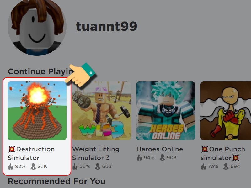 Chọn game Destruction Simulator 