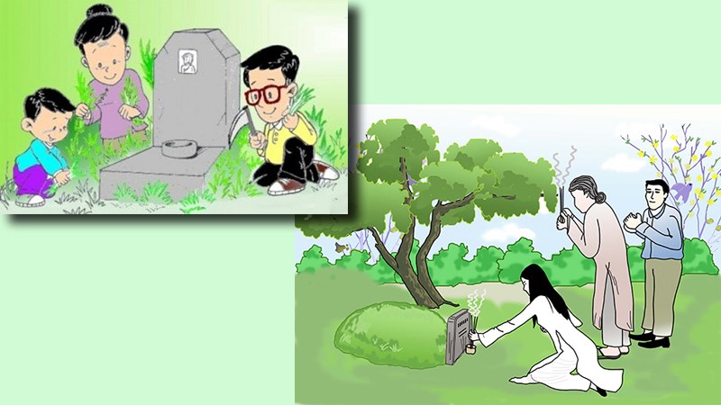 Thăm mộ ông bà (Tảo mộ)
