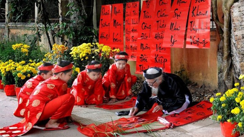 Xin chữ ngày tết