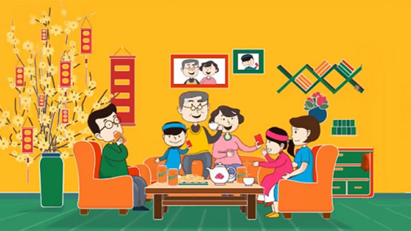 Tết là dịp đoàn viên sum vầy