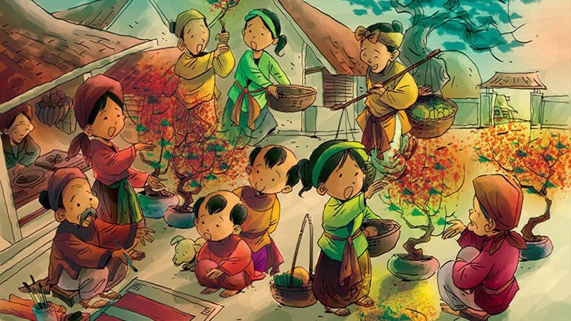 Cảnh quang tết xưa
