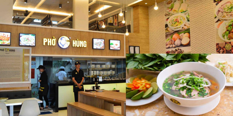 Phở ông Hùng đươc đánh giá cao từ hương vị đến không gian