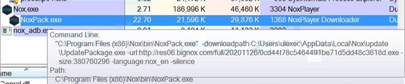 Chuỗi h&agrave;nh động khi bấm cập nhật