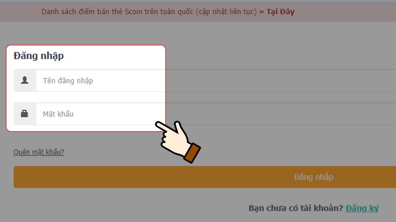 Đăng nhập t&agrave;i khoản game