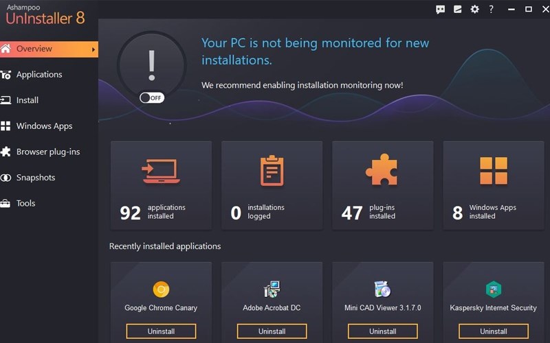 Ashampoo Uninstaller chắc chắn sẽ là trợ thủ vô cùng đắc lực cho bạn