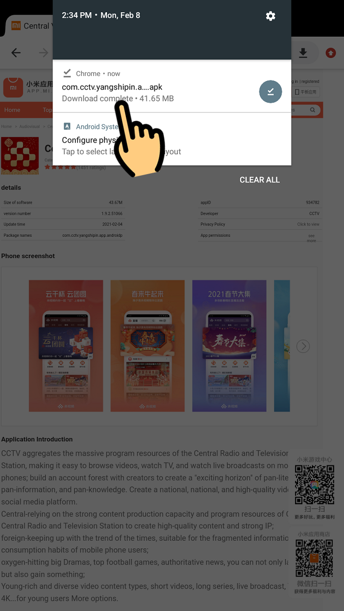 chọn file vừa tải về
