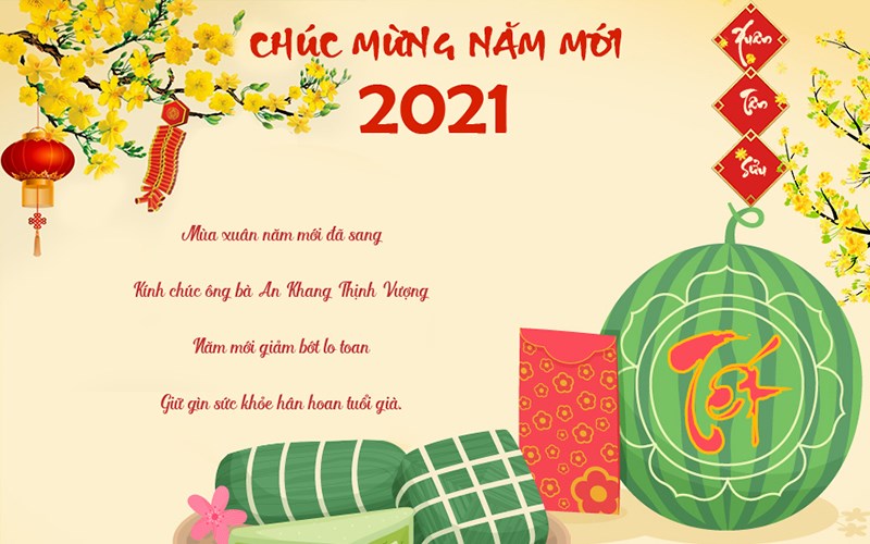 Mẫu câu chúc tết 4