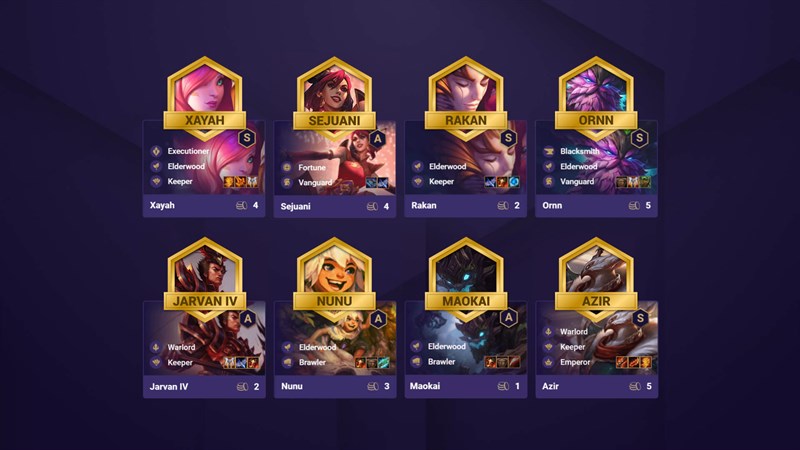 Đội h&igrave;nh Thần Rừng Hộ Ph&aacute;p DTCL M&ugrave;a 4.5