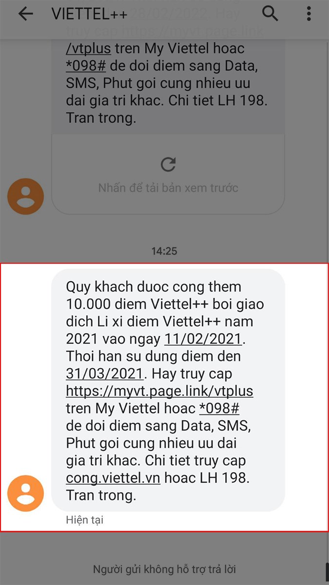 Nhận quà 10.000 điểm từ Viettel++