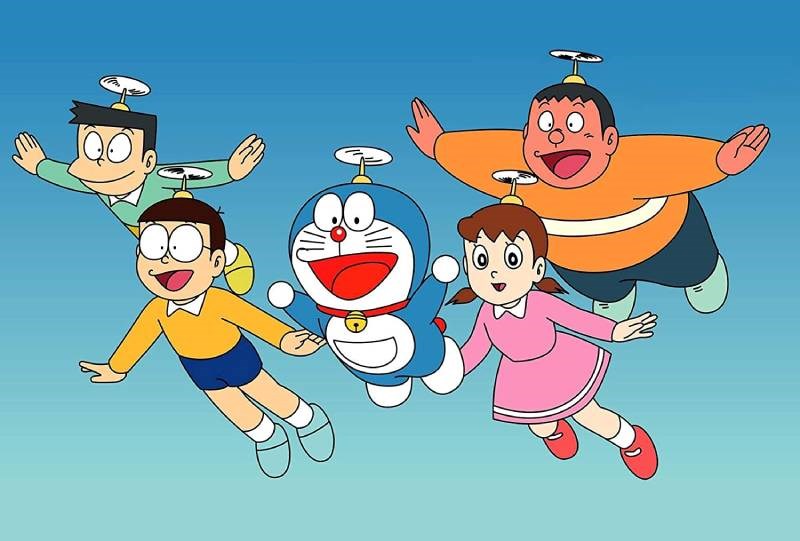 Một cảnh trong phim Doraemon