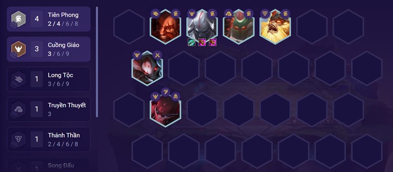 Đội h&igrave;nh giữa trận