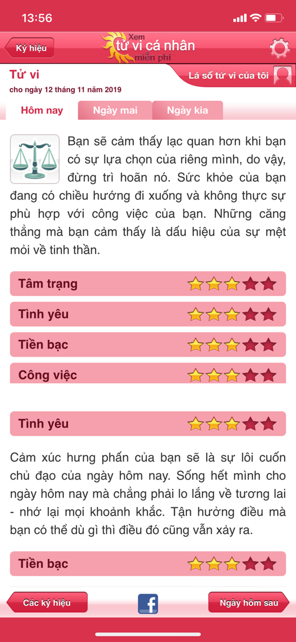 Xem tử vi cá nhân