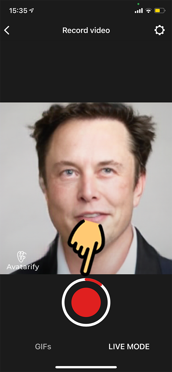 Nhấn giữ n&uacute;t đỏ để quay video