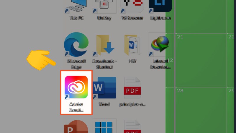 Sau đó app Creative Cloud sẽ tự động tải về máy các bạn.