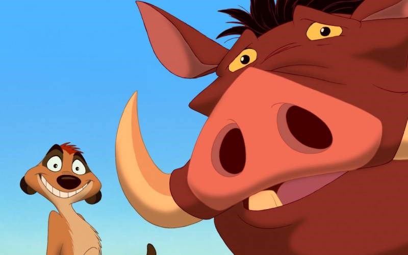 Lợn rừng Pumbaa và chồn đất Timon
