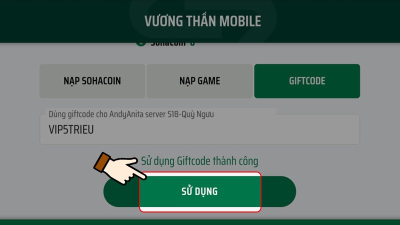 Nhấn chọn Sử dụng