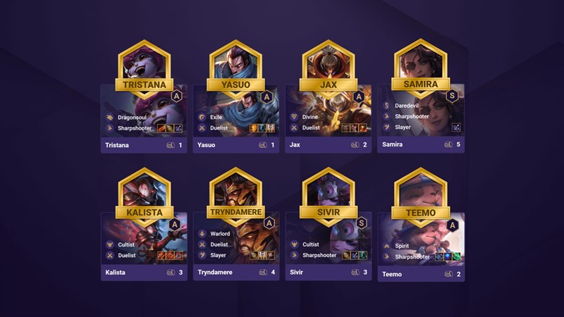 Đội h&igrave;nh Song Đấu Thiện Xạ DTCL M&ugrave;a 4.5