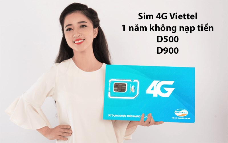 Tổng hợp sim 4G Viettel 1 năm không nạp tiền giá rẻ, nhiều ưu đãi