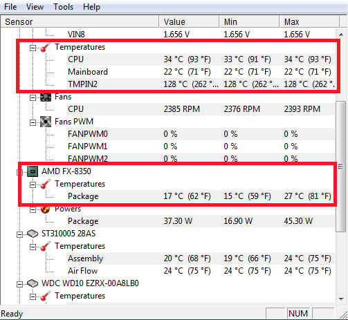 CPUID HWMonitor