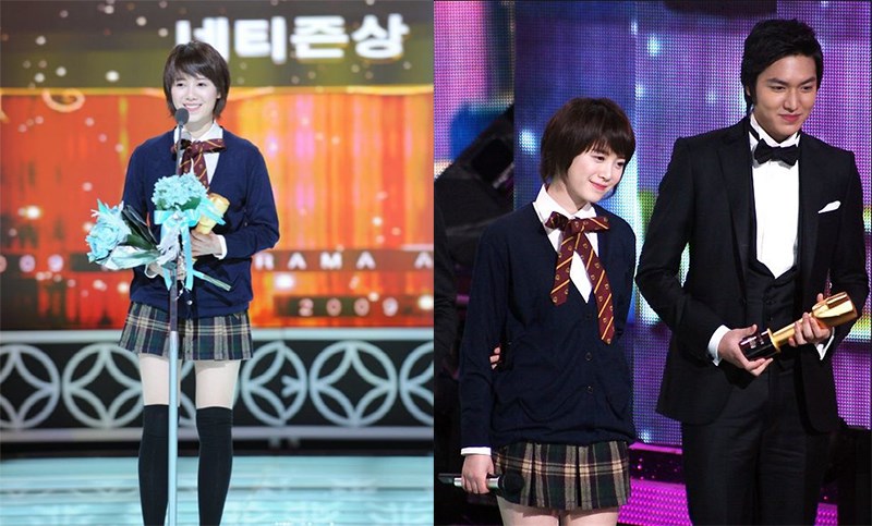 Goo Hye Sun và Lee Min Ho nhận giải thưởng 