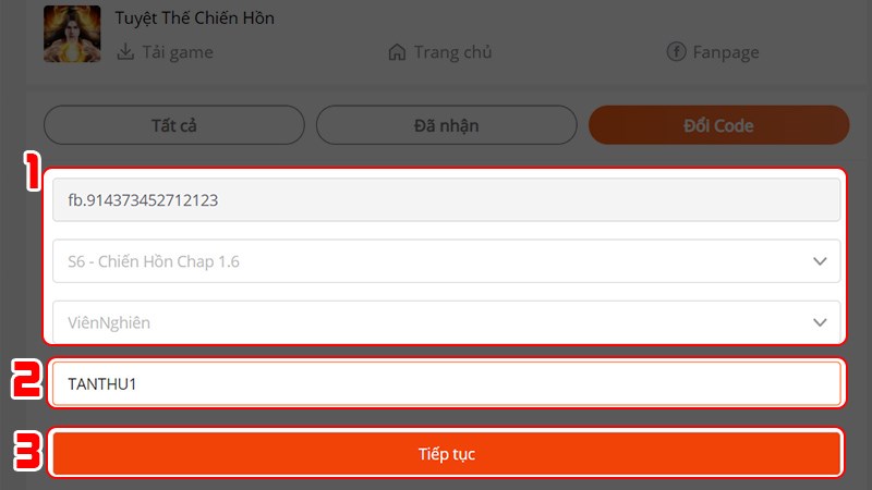 Chọn nhân vật Chọn nhân vật