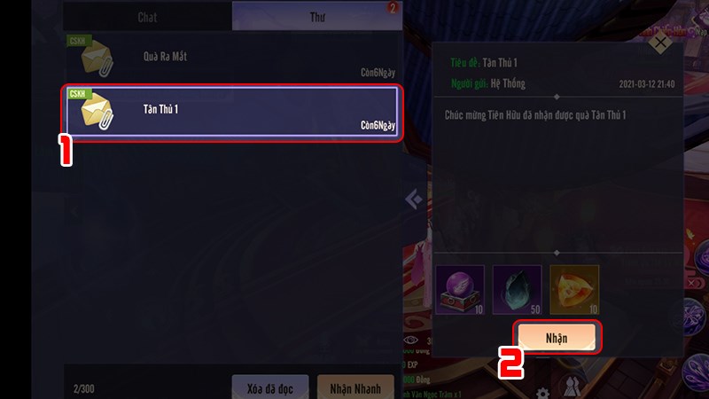 Nhận quà Nhận quà