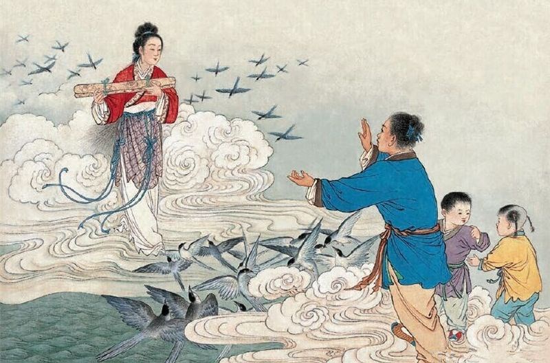 Cầu Ô Thước&nbsp;do đàn quạ trời tạo nên giúp hai người gặp nhau