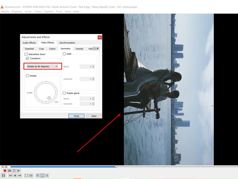 Video xoay 90 độ Video xoay 90 độ