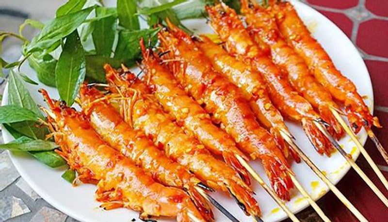 Món tôm nướng muối ớt - Khu du lịch Đại Nam Món tôm nướng muối ớt - Khu du lịch Đại Nam