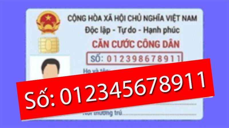 Ý nghĩa dãy 12 số trên thẻ CCCD