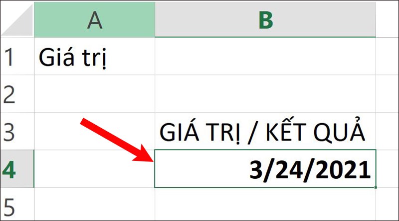 Nhấn phím Enter và kiểm tra kết quả.
