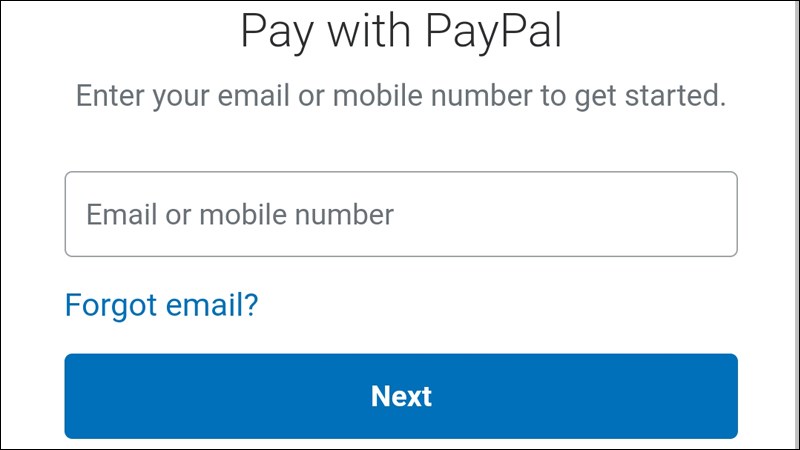 Đăng nhập tài khoản PayPal Đăng nhập tài khoản PayPal
