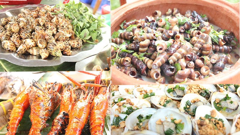 Các món ăn tại khu du lịch Văn Thánh