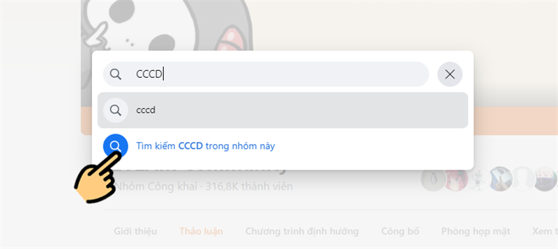 Nhập t&igrave;m từ kh&oacute;a b&agrave;i viết muốn t&igrave;m trong nh&oacute;m