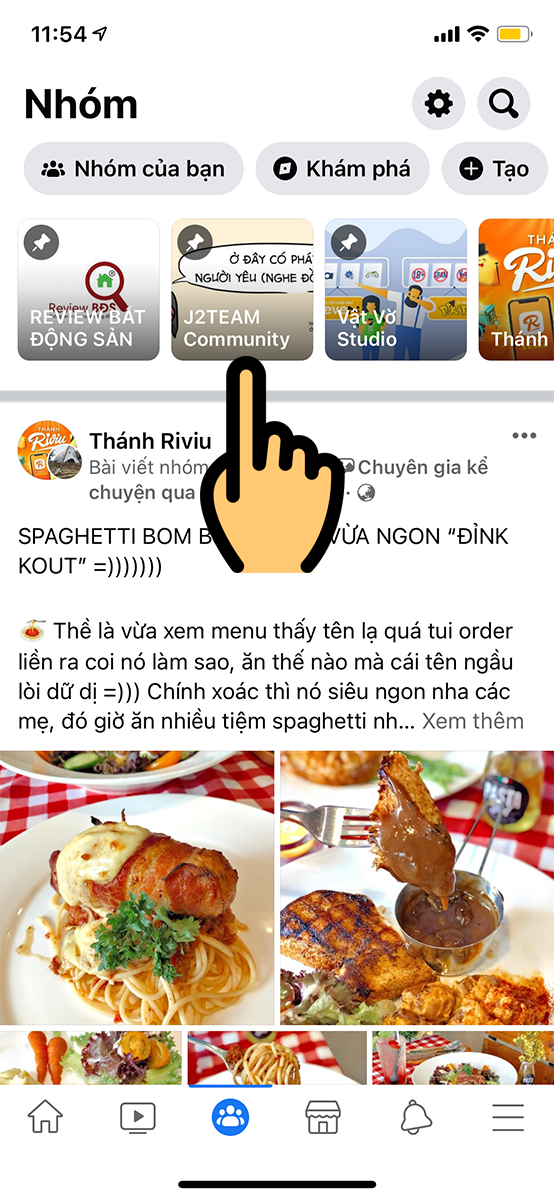 Chọn nh&oacute;m muốn t&igrave;m b&agrave;i viết