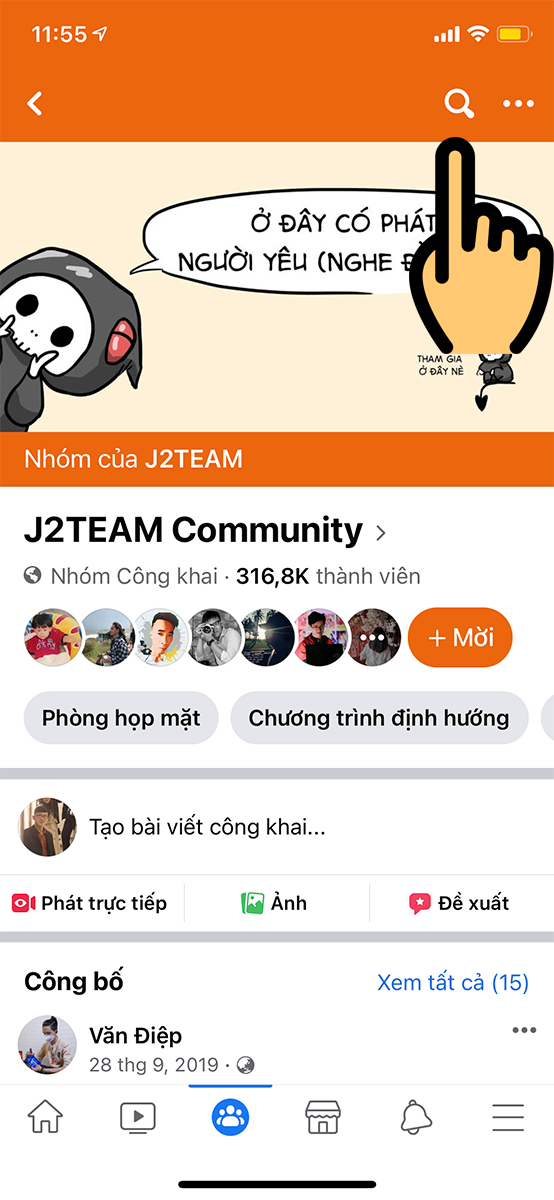 chọn biểu tượng k&iacute;nh l&uacute;p